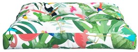 Almofadão para sofá de paletes 70x70x12 cm tecido multicolorido
