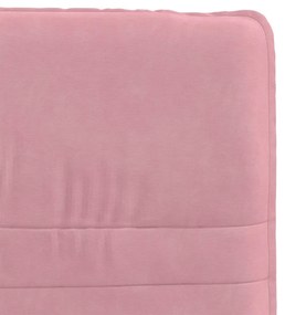 Cadeiras de jantar 2 pcs veludo rosa