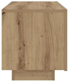 Mesa cabeceira 100x35x40cm derivados madeira carvalho artisiano