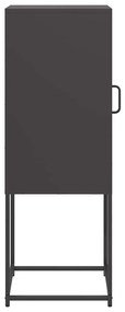 Aparador 36x39x107 cm aço laminado a frio preto