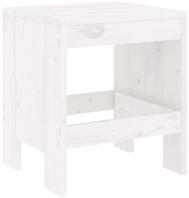13 pcs conjunto de jantar para jardim pinho maciço branco