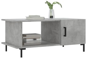 Mesa de centro 90x50x40 madeira processada cinza cimento