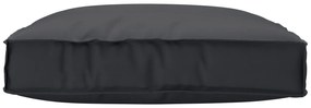 Almofada Pallet para Assento Preto 80x80x12 cm Tecido Oxford