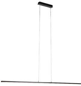 Candeeiro de suspensão moderno preto 150 cm com LED - Banda Design,Moderno