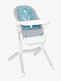 Cadeira alta Slick 2 em 1 BABYMOOV branco claro liso com motivo
