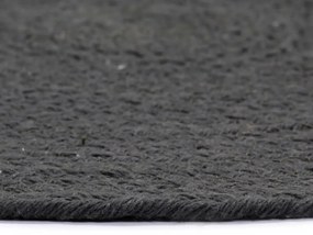 Individuais mesa 6 pcs algodão liso 38 cm redondo cinza-escuro
