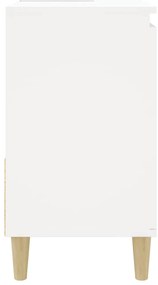 Armário de casa de banho 65x33x60cm derivados de madeira branco