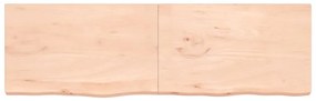 Tampo de mesa 200x60x(2-6) cm carvalho maciço não tratado