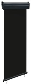 vidaXL Toldo lateral para varanda 65x250 cm preto