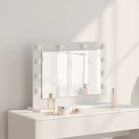 vidaXL Espelho de Toucador com Luzes LED Branco 60x45x18 cm