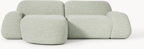 Sofá de canto modular em bouclé Wolke (3 lugares)