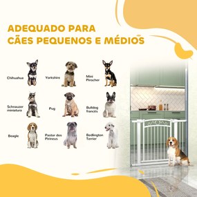 PawHut Barreira de Segurança para Cães Extensível 76-102 cm Barreira p