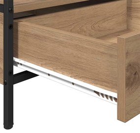 Mesa de centro com gaveta carvalho artisiano 100 x 51 x 45 cm