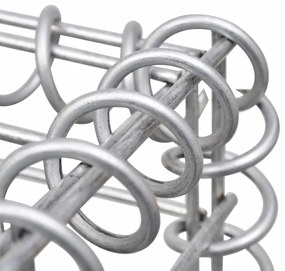 Canteiro elevado/cesto gabião hexagonal 100x90x100 cm