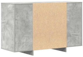 Sideboard Cinzento de Concreto 120x41x75 cm em Madeira Engenheirada