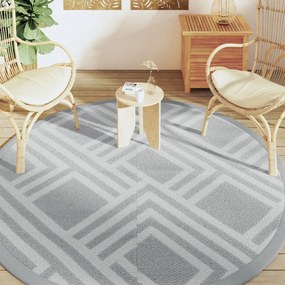 Tapete de exterior Ø200 cm ARAKIL PP cinzento