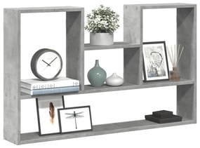 vidaXL Prateleira parede 36x16x90cm derivados madeira cinzento cimento
