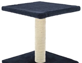 Árvore p/ gatos c/ postes arranhadores sisal 55 cm azul escuro