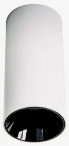 Plafonier Led De Superfície Ø7.2 Cm Em Alumínio Com Acendimento E Apagamento Progressivos Luisiana Branco - Preto & Branco 3000k & 8 W & 38º - Sklum