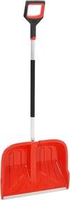 vidaXL Pá de neve 136 cm alumínio vermelho