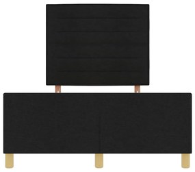 Cama de Tecido Preto vidaXL 160x200 cm