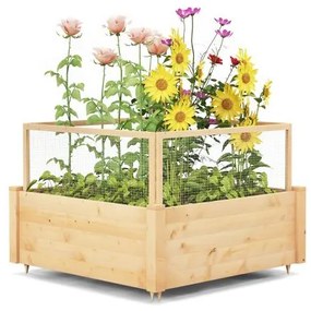 Mesa de jardim para vasos com 2 prateleiras de armazenamento e tampo de mesa revestido de metal - cinza