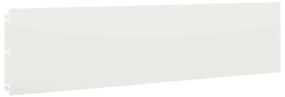 Orlas de relva 10 pcs branco 25x103 cm aço laminado a frio