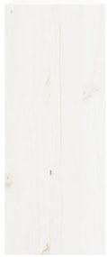 Garrafeira 62x25x62 cm madeira de pinho maciça branco