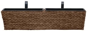 Floreiras de pendurar 2 pcs jacinto de água castanho