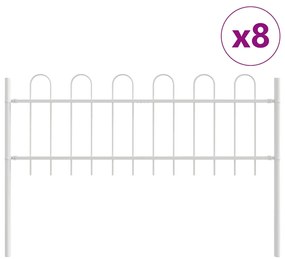 vidaXL Cerca para Jardim Branco 13.6 x 0.6 m