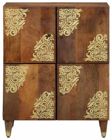 Buffet Castanho mel Madeira de acácia maciça 60 x 33 x 75 cm