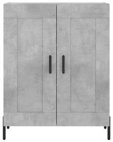 Armário alto 69,5x34x180 cm derivados de madeira cinza cimento