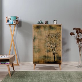 Armário Multiuso Multibox – Carvalho Sonoma – 80x127x36 cm