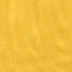 Apoio de pés 45x29,5x35 cm tecido amarelo mostarda