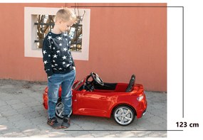 Carro elétrico para Crianças Chevrolet Camaro, licença original, bateria 12V, portas que abrem, assento em couro artificial, motor 2x 35W, luzes LED,