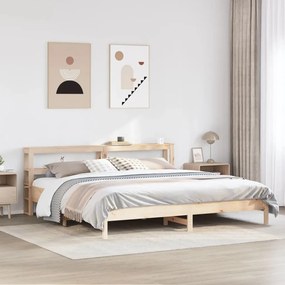 vidaXL Cama sem colchão 180x200 cm madeira de pinho maciça