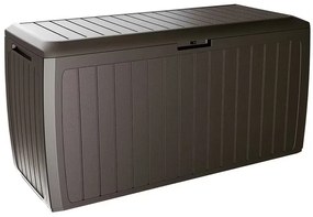 Caixa arrumação almofadas jardimcom tampo 117 x 47 x 60 cm Board Plus 290L Rodas Castanho