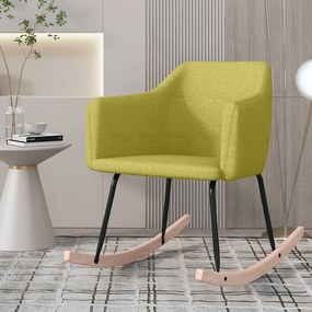 Cadeira de baloiço tecido verde