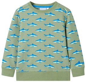 Sweatshirt para criança cor caqui-claro 140