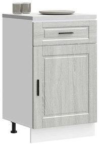 vidaXL Armário base de cozinha Porto derivados madeira cinzento sonoma