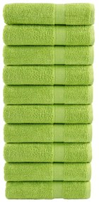 Toalhas de banho premium SOLUND 10pcs 100x150 cm 600 gsm verde