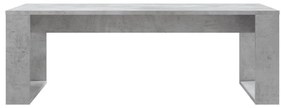 Mesa de centro 102x50x35 cm derivados madeira cinzento cimento