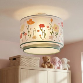 Plafon para crianças branco com flores - Harrie entre flores