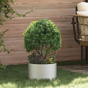 vidaXL Conjunto de 5 Vasos de Jardim 30x30x20 cm em aço inox