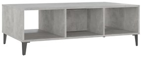 Mesa de centro derivados de madeira cinzento cimento