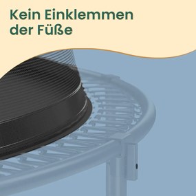 Trampolim sem molas Ø 366 cm, trampolim de exterior para crianças, cordas elásticas Verde