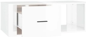 Mesa de centro 100x50,5x35cm derivados madeira branco brilhante