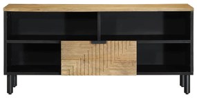 Móvel de TV 100x33x46 cm madeira de mangueira maciça castanho