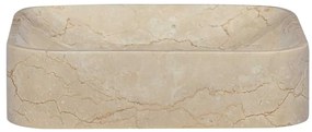 Lavatório 40x40x10 cm mármore cor creme