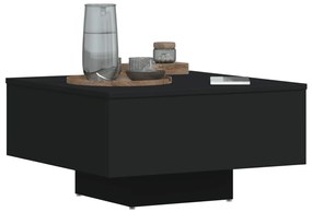Mesa de centro 60x60x31,5 cm derivados de madeira preto